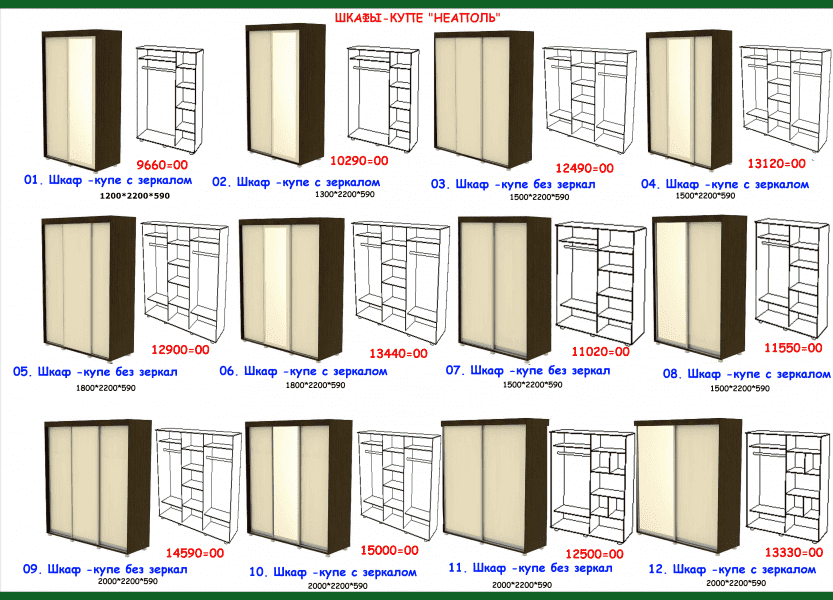 шкаф-купе неаполь в Барнауле