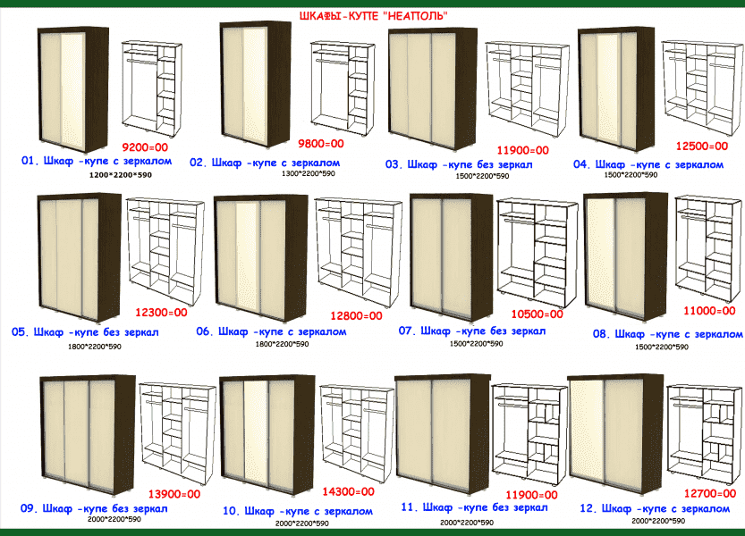 шкаф-купе неаполь в Барнауле