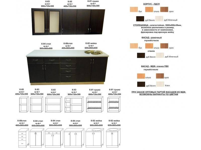 кухонный гарнитур прямой в Барнауле