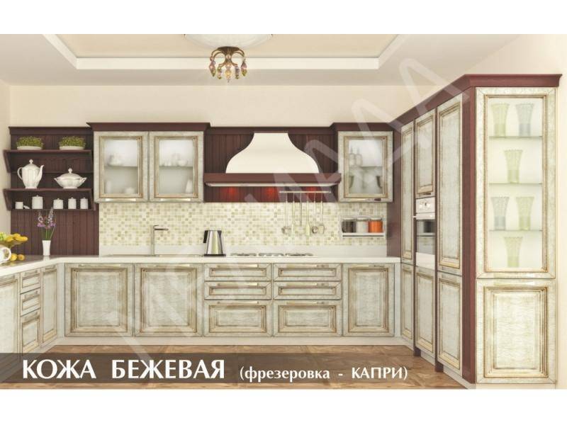 кухня кожа бежевая в Барнауле