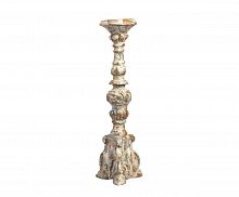 подсвечник фигурный бежевый состаренный на 1 свечу antique blue, 49,5 см в Барнауле