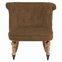 кресло amelie french country chair коричневое в Барнауле