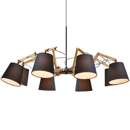 подвесная люстра arte lamp pinoccio a5700lm-8bk в Барнауле