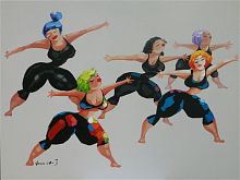 картина маслом аэробика в Барнауле