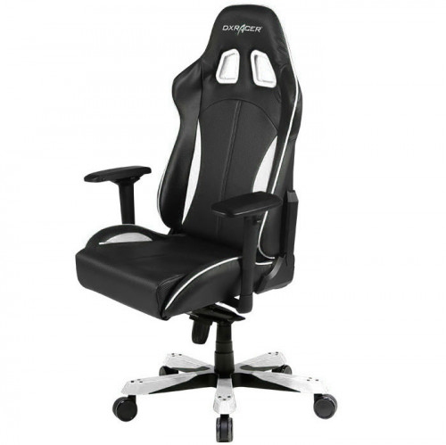 кресло геймерское dxracer king ks57 черно-белое в Барнауле