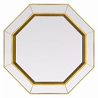 зеркало золотое венецианское восьмиугольное espresso gold в Барнауле