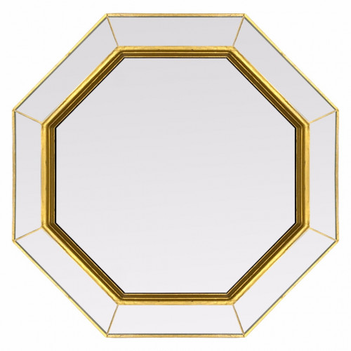 зеркало золотое венецианское восьмиугольное espresso gold в Барнауле