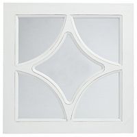 зеркало белое квадратное с декором ромб rombo в Барнауле