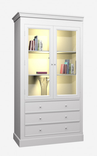 витрина встраиваемая нордик с левым уголком белый в Барнауле