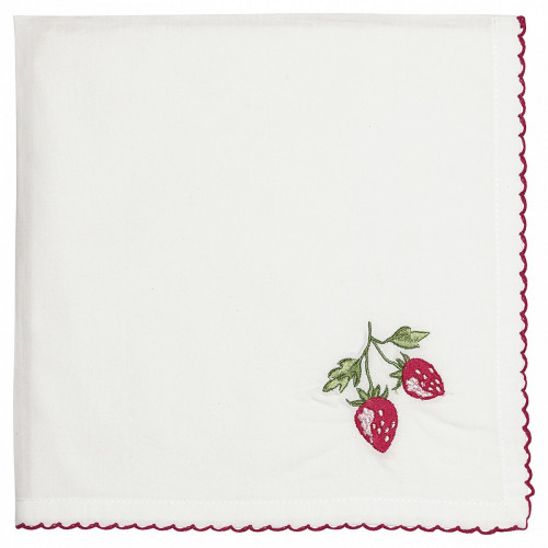 салфетка strawberry red w/embroidery в Барнауле