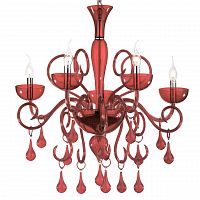 подвесная люстра ideal lux lilly sp5 rosso в Барнауле