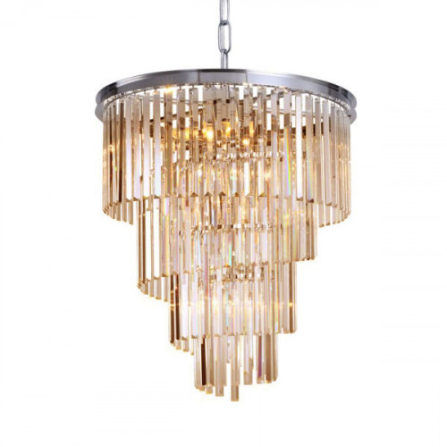 люстра helix amber от delight collection хром/янтарная в Барнауле