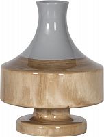 ваза настольная rustic chic vase grey wood в Барнауле