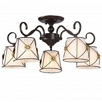 потолочная люстра arte lamp 72 a5495pl-5br в Барнауле