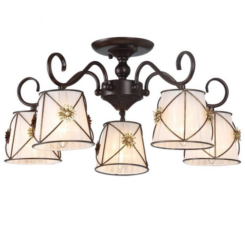 потолочная люстра arte lamp 72 a5495pl-5br в Барнауле