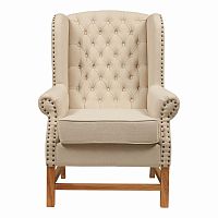 кресло мягкое с ушами french provincial armchair бежевое в Барнауле