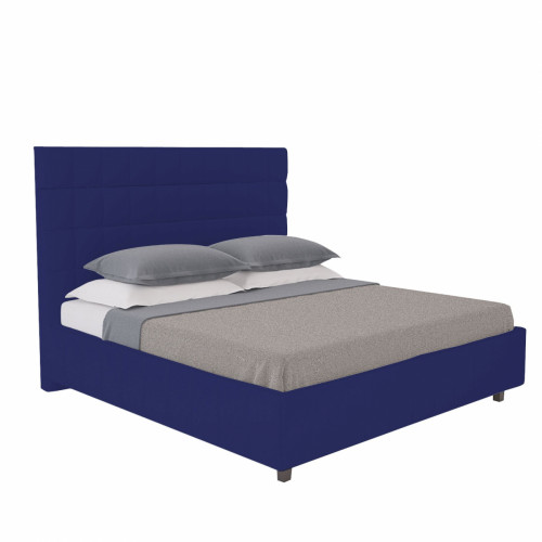 кровать двуспальная 160х200 синяя shining modern в Барнауле