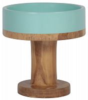 ваза настольная rustic chic bowl blue wood в Барнауле