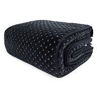 покрывало стеганое бархатное темно-синего цвета в Барнауле