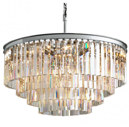 люстра odeon 4 rings silver прозрачное стекло прозрачная, серебро в Барнауле