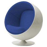 детское кресло eero ball chair бело-синее в Барнауле