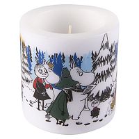 свеча большая moomin зимний лес, 8 см в Барнауле