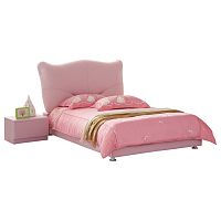 кровать pink leather kitty 120х200 в Барнауле