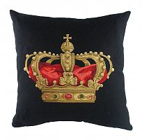 подушка с картинкой короны king crown black в Барнауле