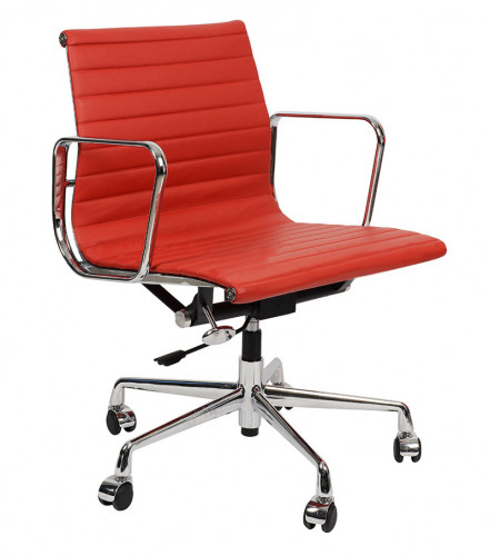 кресло eames style красная кожа в Барнауле