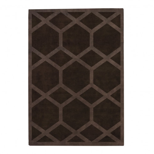 ковер ashton cocoa coffe 120x170 коричневый в Барнауле