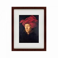 картина: portrait of a man in a chaperon (self-portrait), 1433 в Барнауле