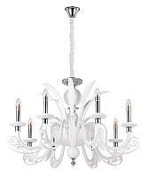 подвесная люстра crystal lux letisia sp8 white белая в Барнауле