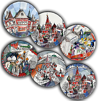 сет тарелки московия dream (6 шт.) в Барнауле