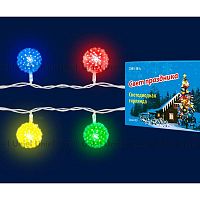 светодиодная гирлянда «шарики» 280см rgb (07921) uniel uld-s0280-020/dta rgb ip20 balls в Барнауле