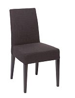 стул aylso dining chair кожа тёмно-коричневая в Барнауле