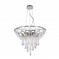 подвесная люстра crystal lux dorotea sp5 d450 chrome прозрачная в Барнауле