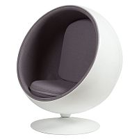 кресло eero ball chair серое в Барнауле