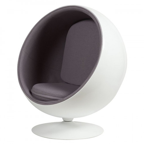 кресло eero ball chair серое в Барнауле