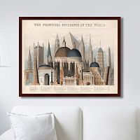 картина: comparative view of the principal buildings in the world, 1850г. в Барнауле