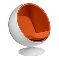 кресло eero aarnio style ball chair оранжевое в Барнауле