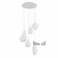 подвесная люстра ideal lux soft sp6 bianco в Барнауле