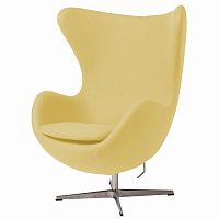 кресло egg chair желтое в Барнауле