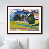 картина: landscape with rolling hills, 1910г. в Барнауле