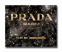 постер prada mafia на чёрном в золотом a3 в Барнауле