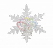 фигура светодиодная на присоске снежинка морозко, rgb в Барнауле