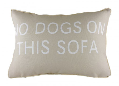 подушка с надписью no dogs on this sofa в Барнауле