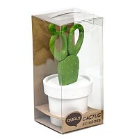 ножницы cactus с держателем, белые с зеленым в Барнауле