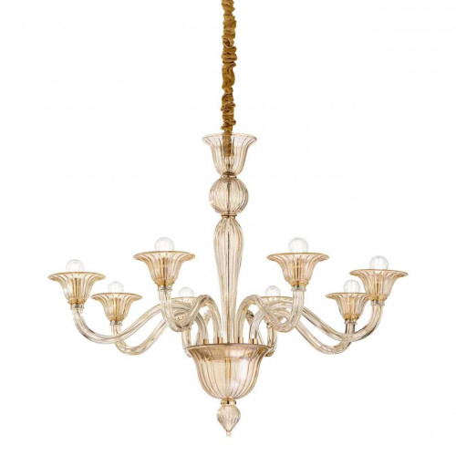 подвесная люстра ideal lux brigitta sp8 ambra в Барнауле