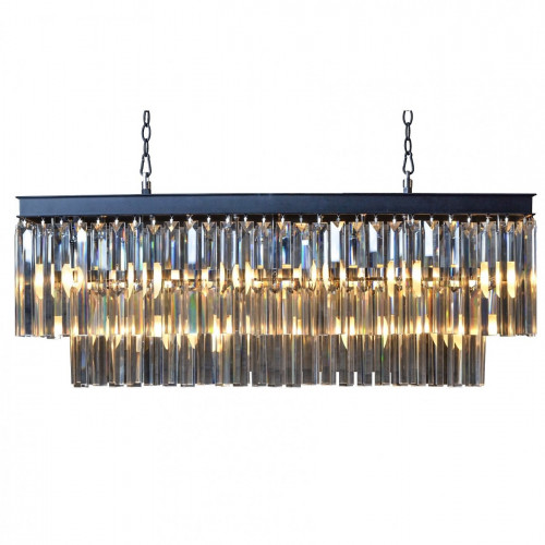 люстра odeon l80 black&glass черная, прозрачное в Барнауле