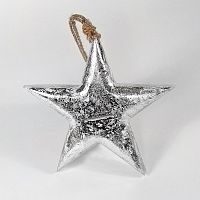 игрушка на елку звезда серебряная snow star, 23х23х3 см в Барнауле